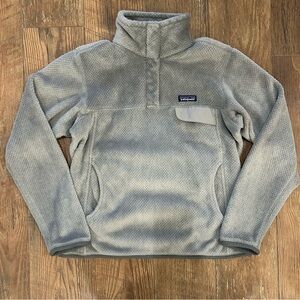 Patagonia Re-Tool Snap-T Fleece Pullover Sweater Grey Small